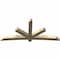 Ekena Millwork Alberta Rough Sawn Timber Gable Bracket, Douglas Fir, 108"W x 49"H x 6"D x 6"F, 11/12 Pitch GBW108X49X0606ALB00RDF - alternate 4